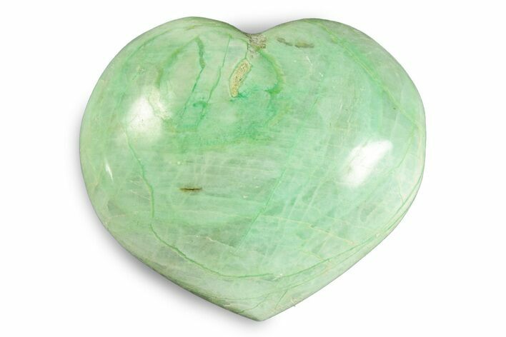 Polished Garnierite Heart - Madagascar #246715